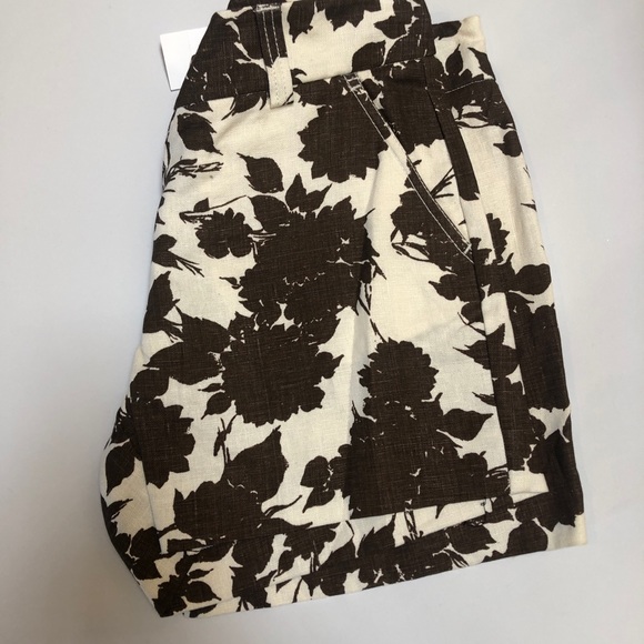 JCREW NWT LEAF PRINT LINEN SHORTS 68587 - Picture 5 of 5